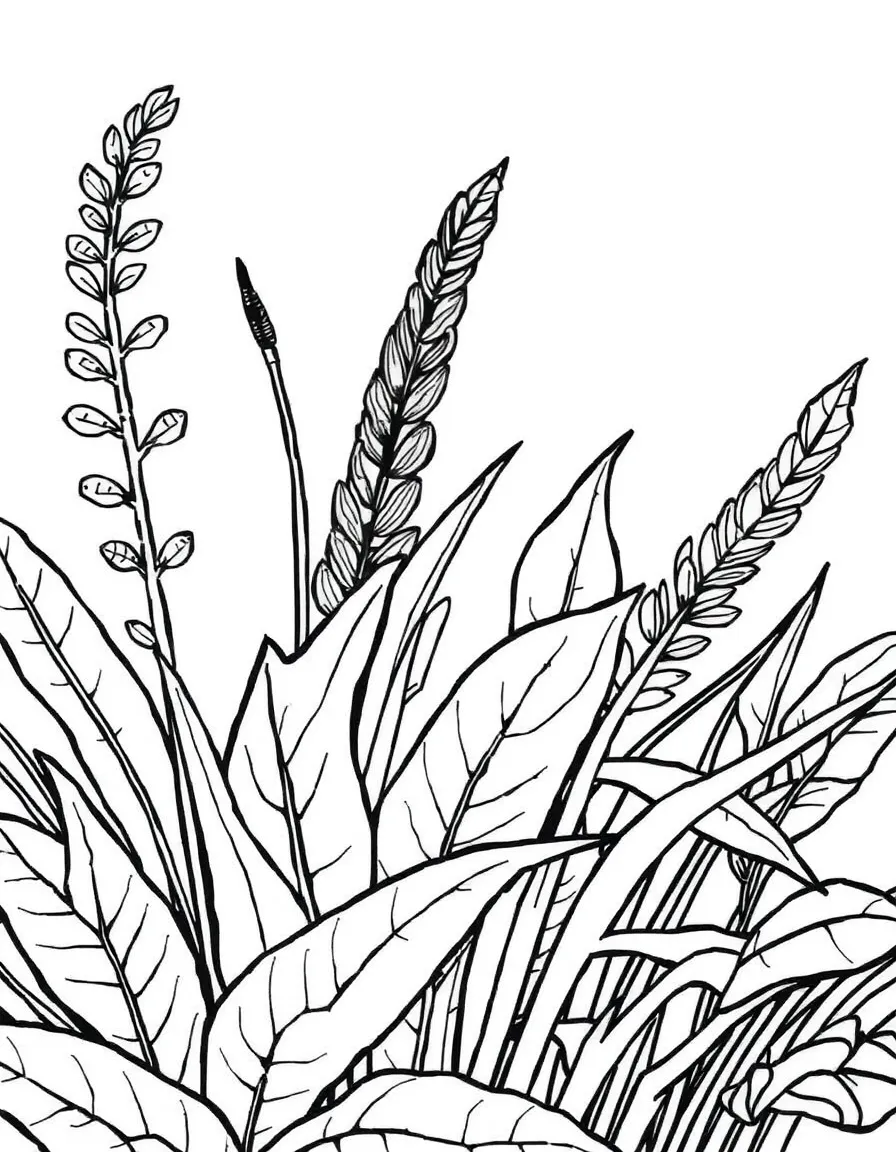 A close-up of how plants change color naturally