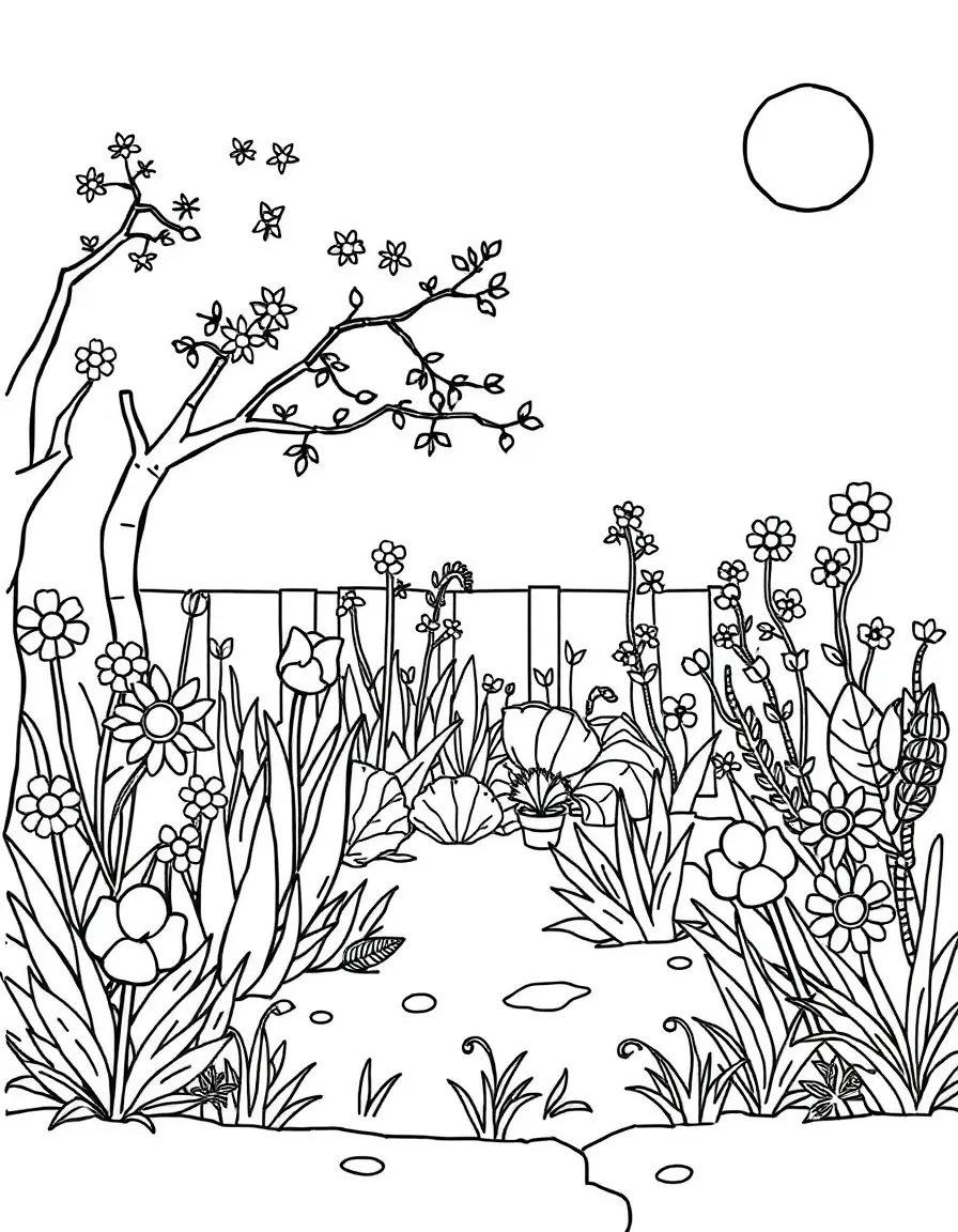A garden designed by children's imaginations