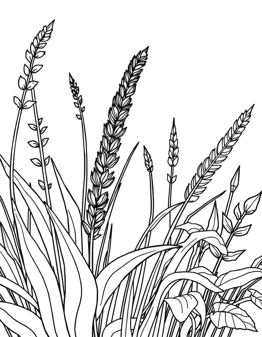 A close-up of plants used for natural building materials
