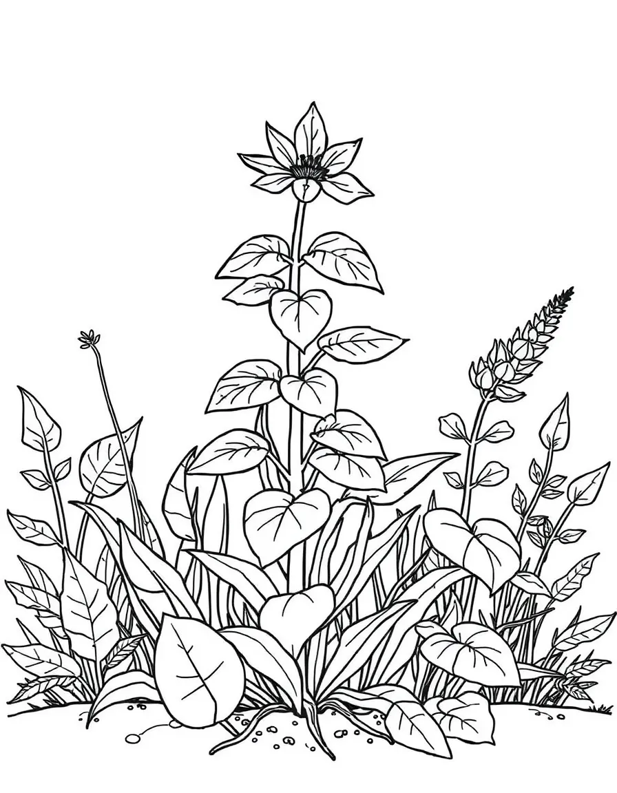 A detailed illustration of how plants support each other