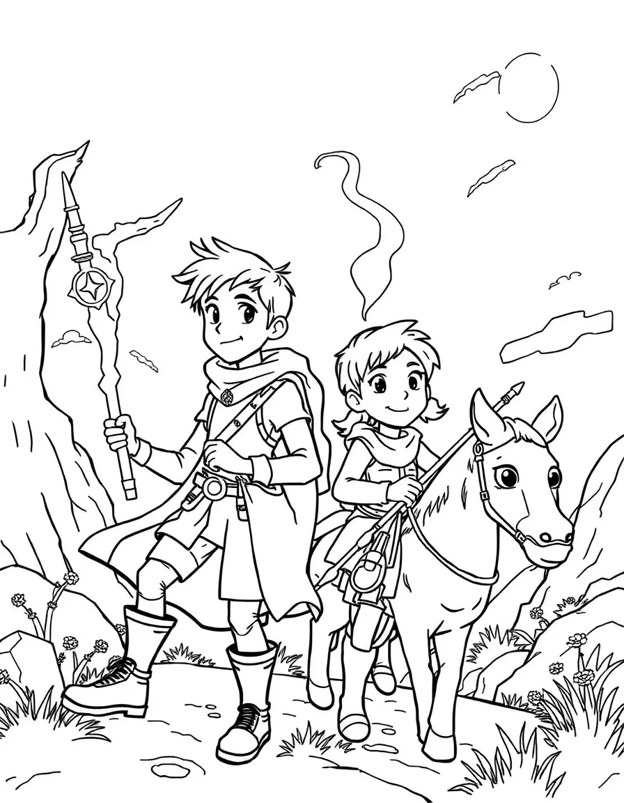 Ian and Barley Lightfoot from Onward on their magical quest