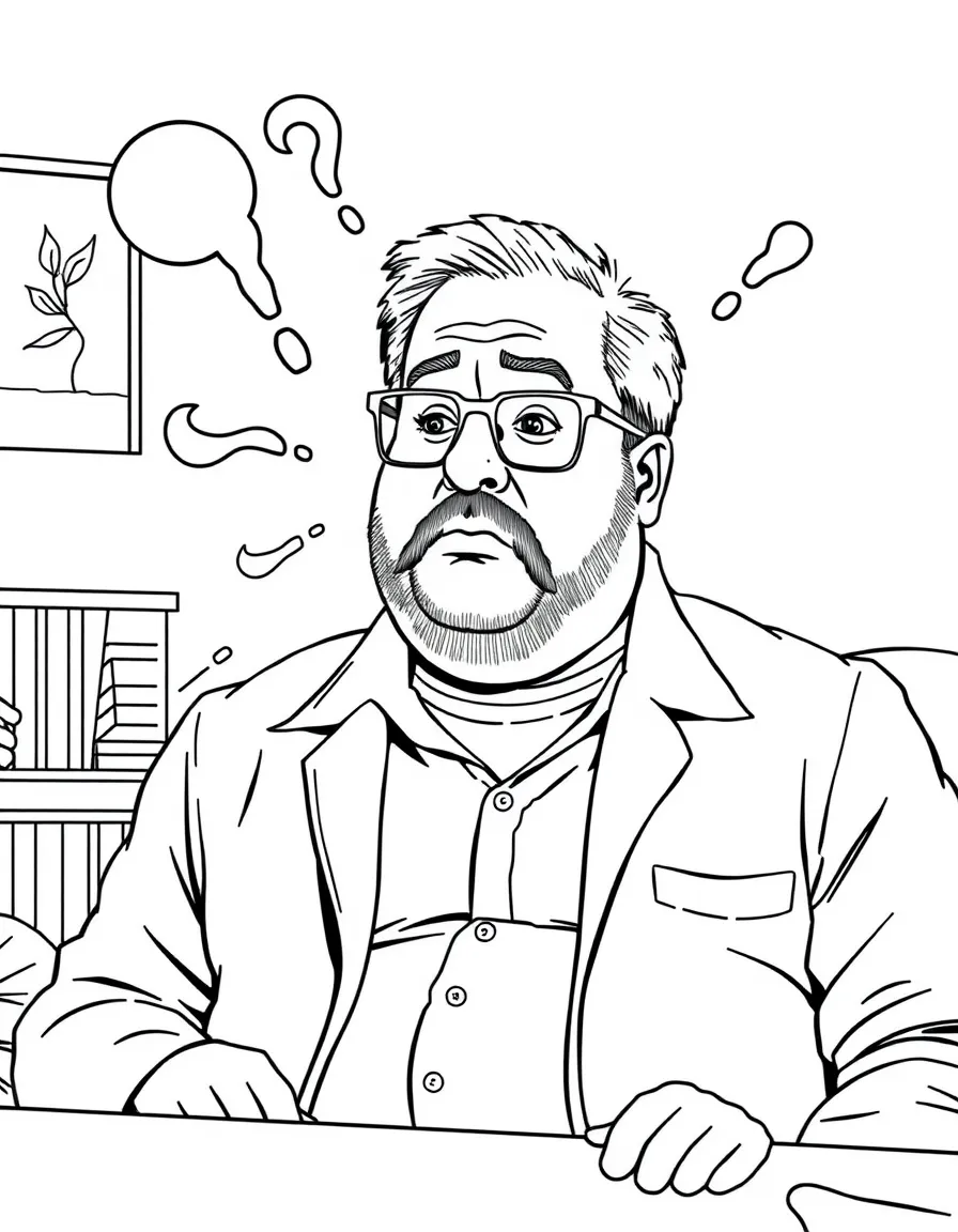 George Costanza from Seinfeld in an elaborate lie-induced predicament