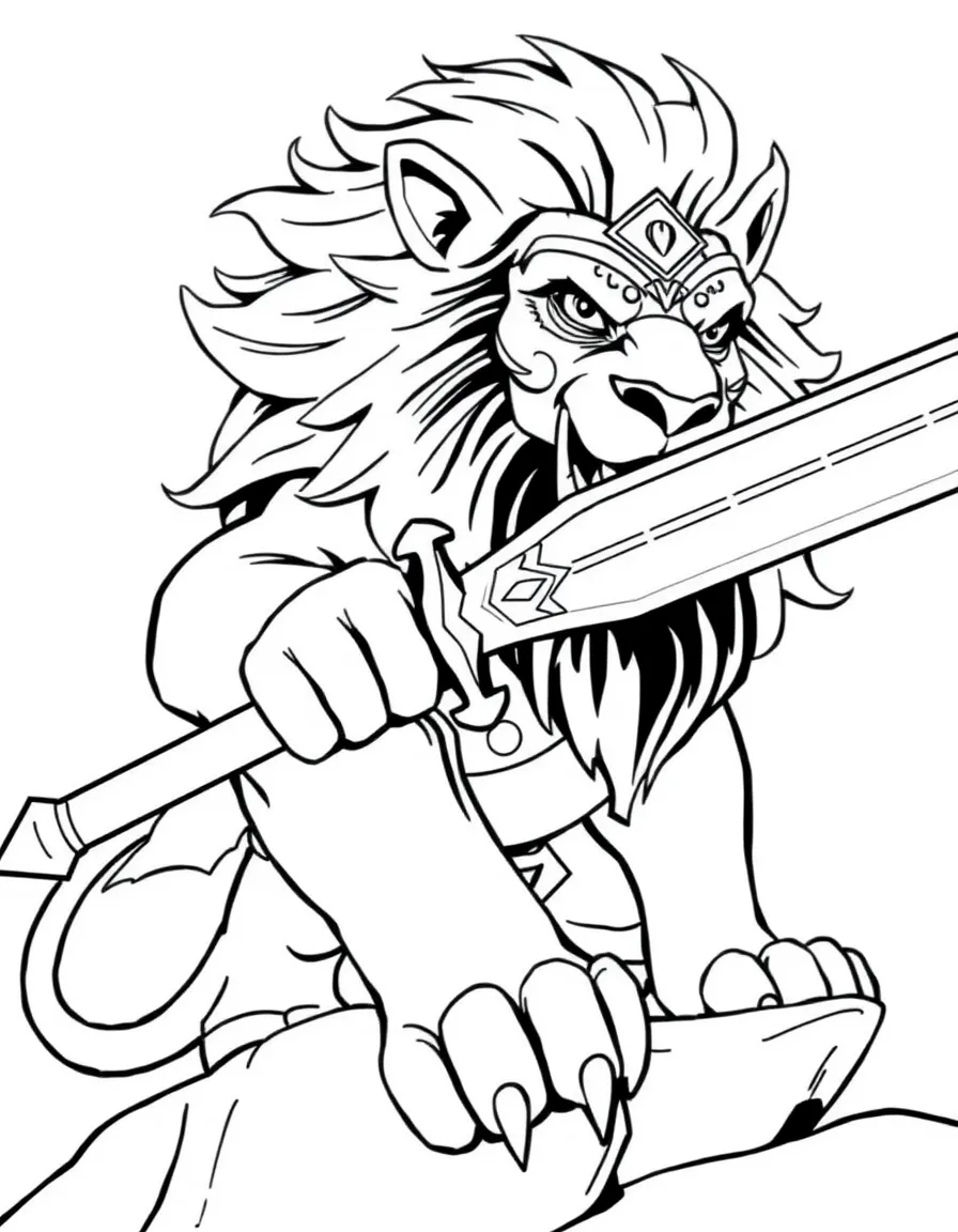 ThunderCats' Lion-O with the Sword of Omens