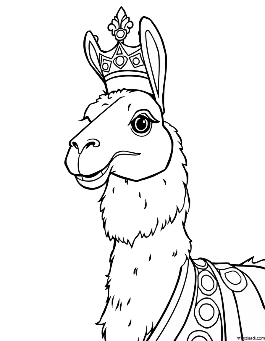 Emperor Kuzco from The Emperor's New Groove as a llama