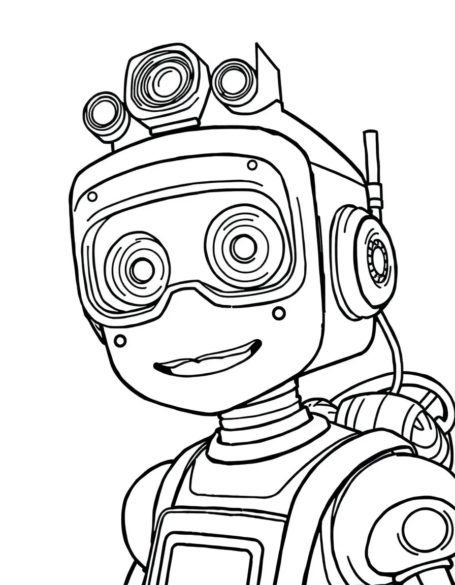 Johnny 5 from Short Circuit with his "alive" expression
