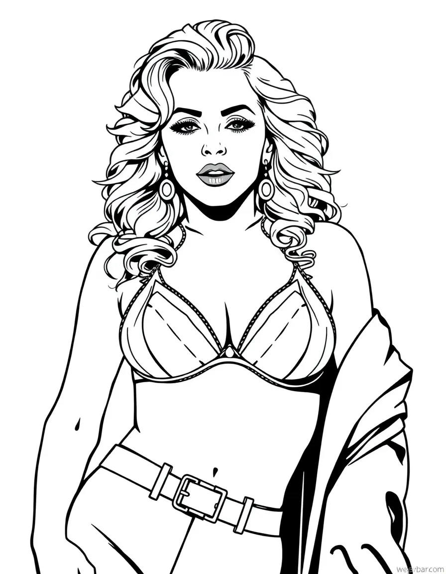 Madonna in her cone bra Blonde Ambition tour outfit