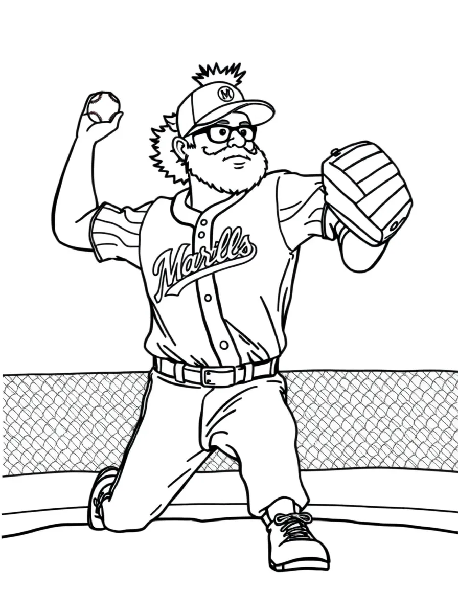 Major League's Ricky "Wild Thing" Vaughn pitching