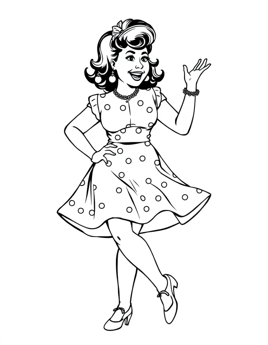 Tracy Turnblad from Hairspray dancing with confidence