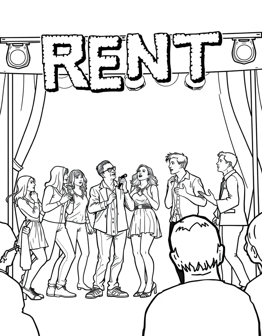 The cast of Rent performing "Seasons of Love"