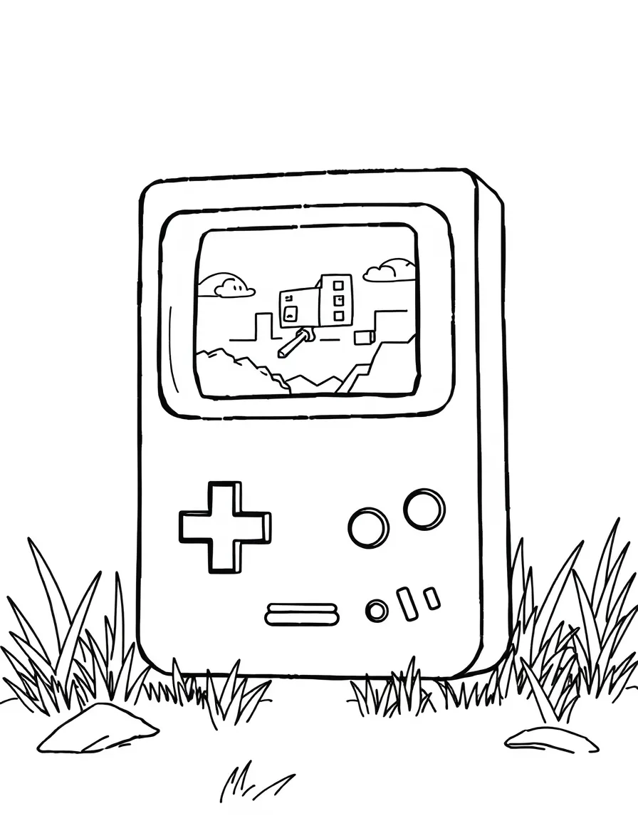 BMO with a game displayed on their screen