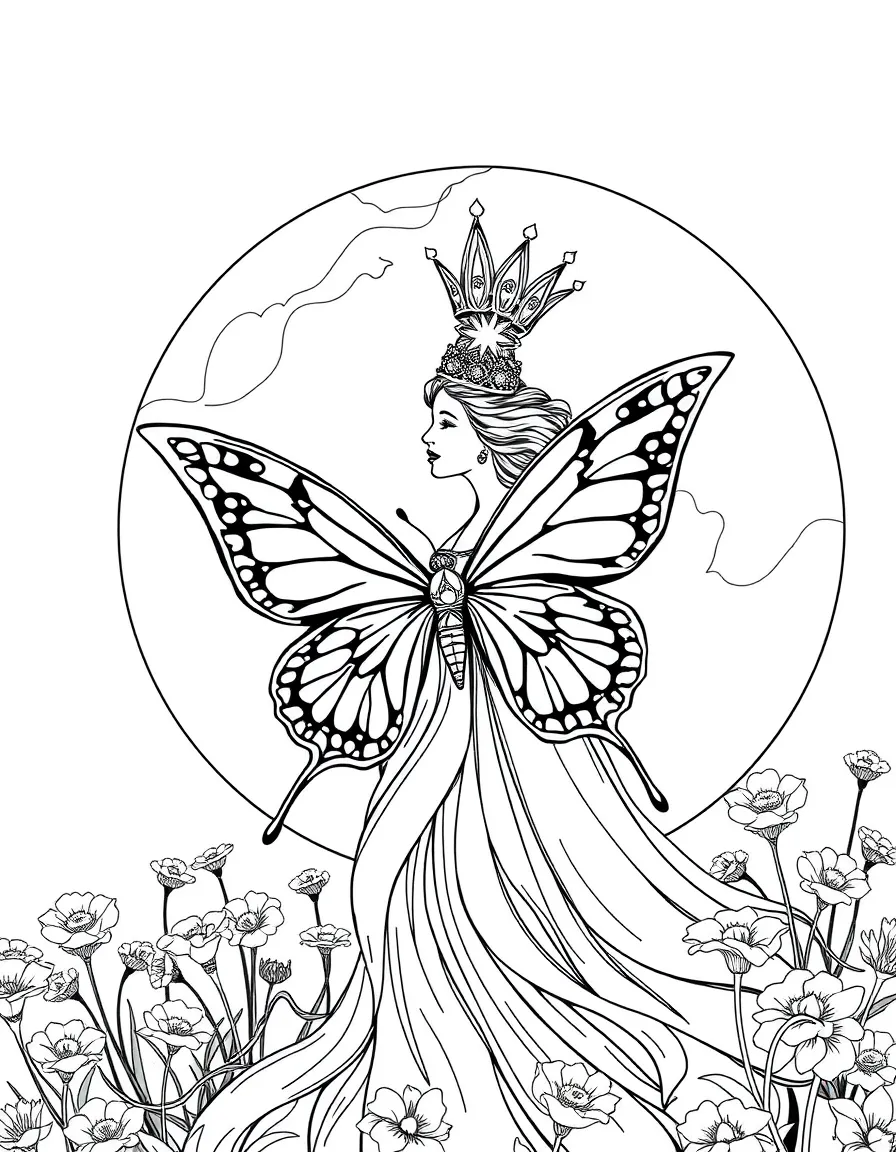 Queen Moon with her butterfly form activated