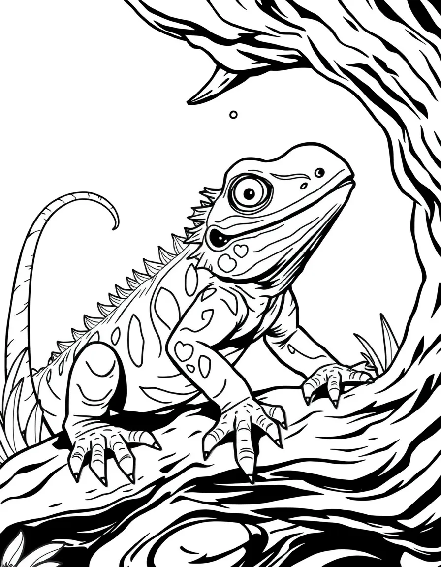 Toffee in his lizard form with regenerating finger
