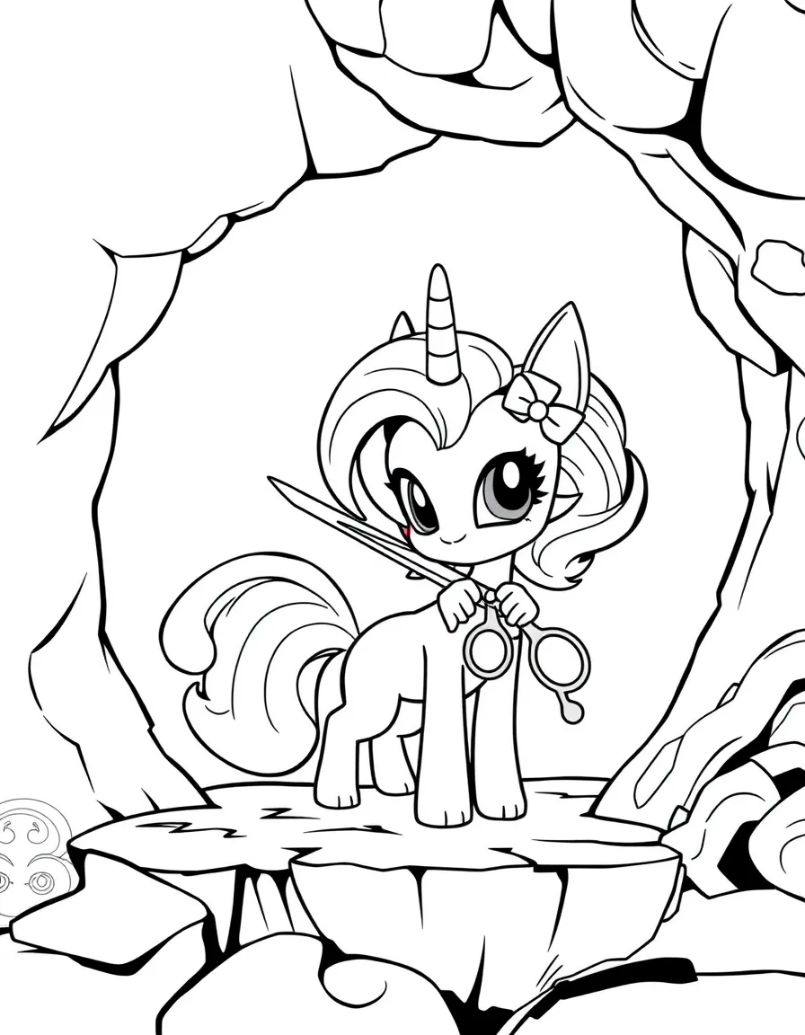 Hekapoo creating portals with her scissors