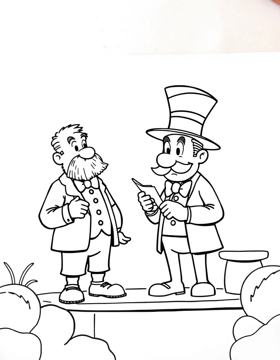 Mr. Garrison with Mr. Hat teaching an inappropriate lesson