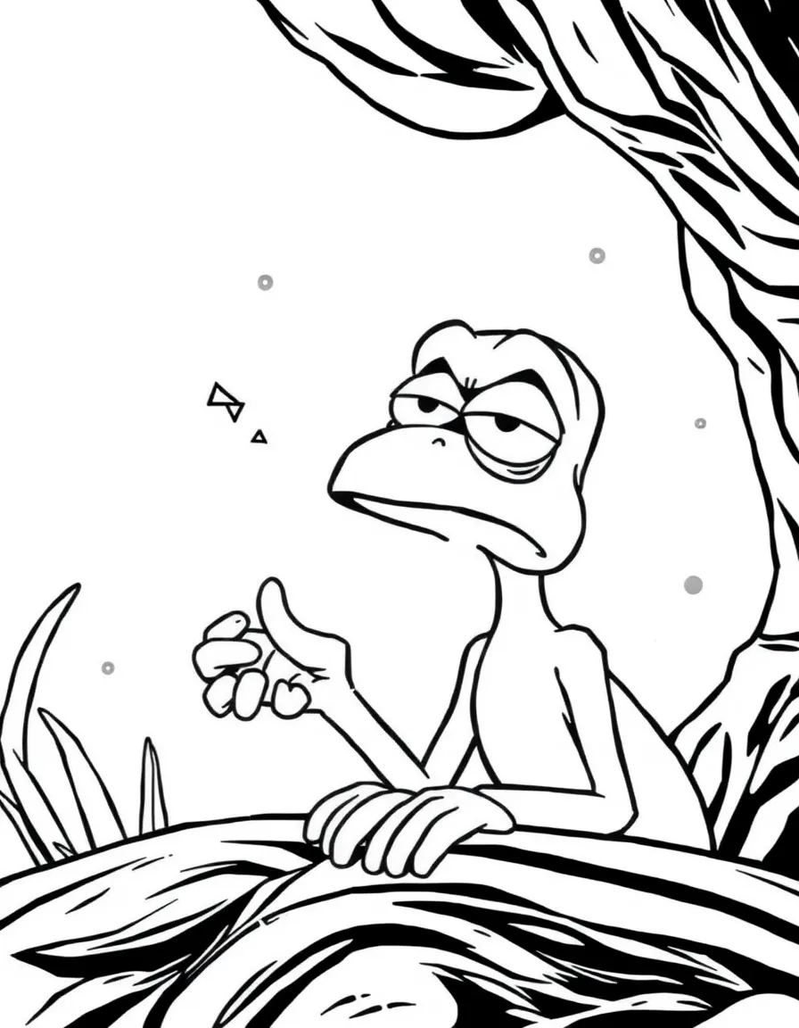 Kif Kroker sighing with exasperation at Zapp