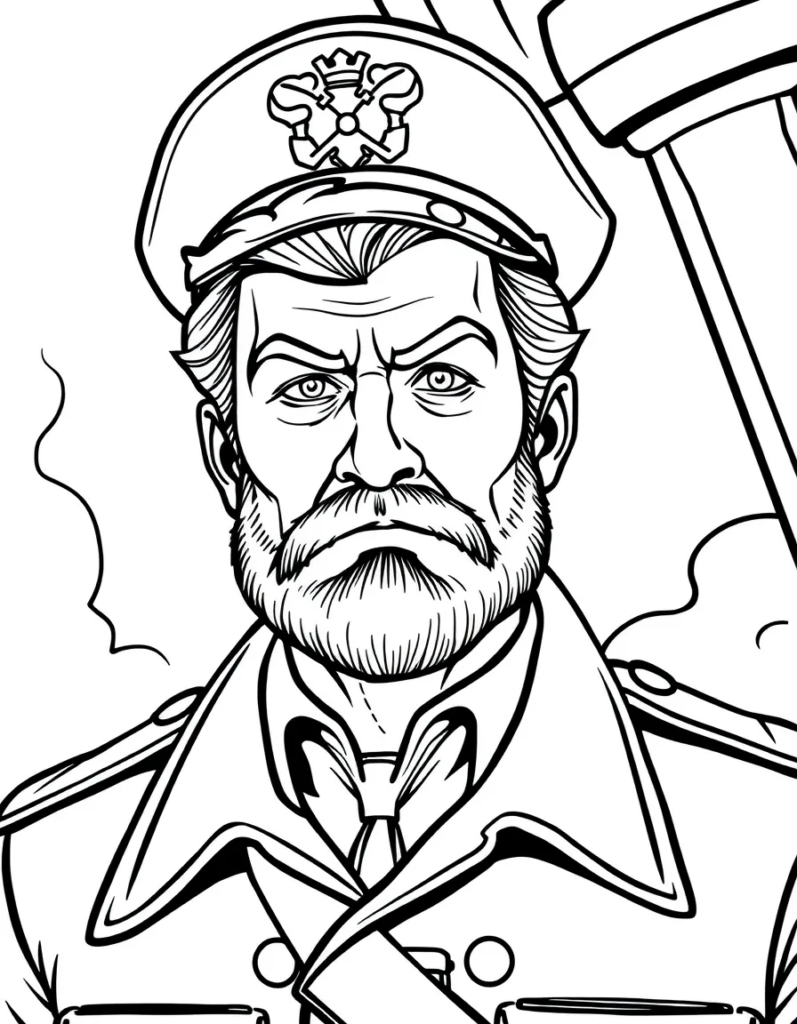 Captain Holt with his extremely serious expression