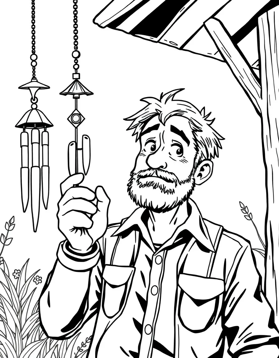 Derek with his wind chimes and confused functionality