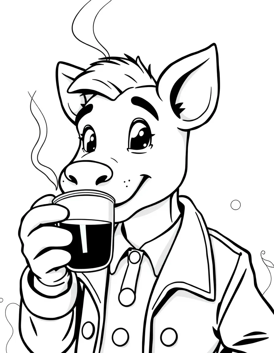 Manny with his espresso and adult-like demeanor