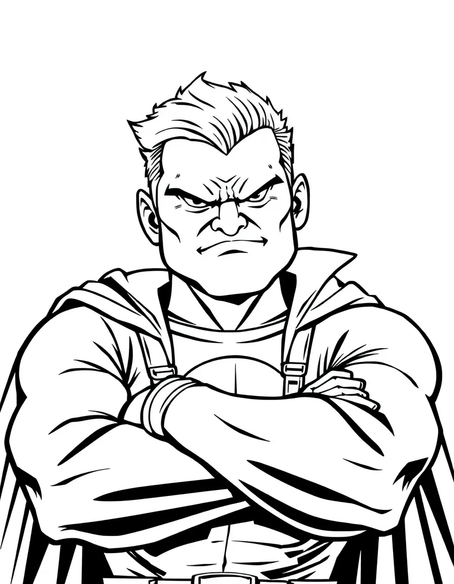 Roy Kent with his permanent scowl and crossed arms