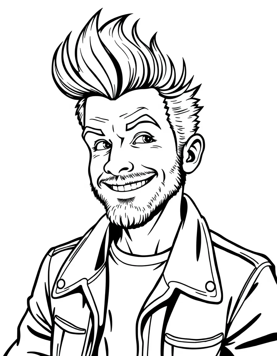Jamie Tartt with his cocky pose and styled hair