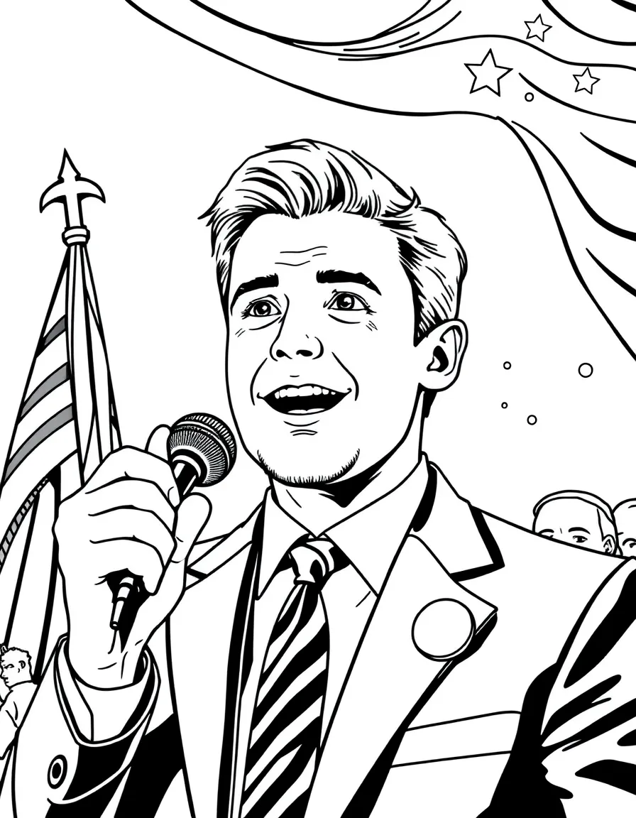Connor Roy declaring his presidential ambitions
