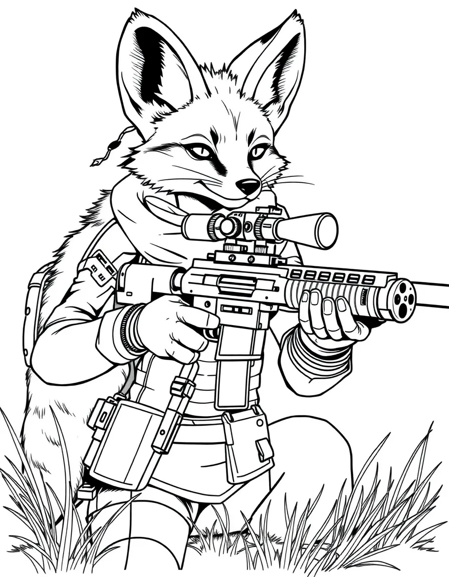 Fennec Shand with her sniper rifle at the ready