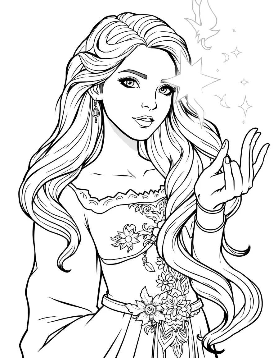 Triss Merigold with her chestnut hair and healing magic