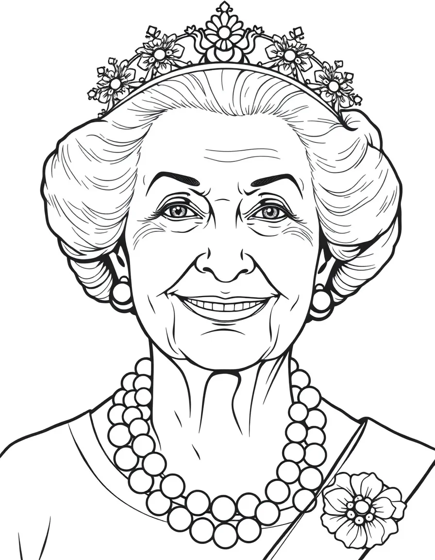 Queen Mother with her pearls and kind smile