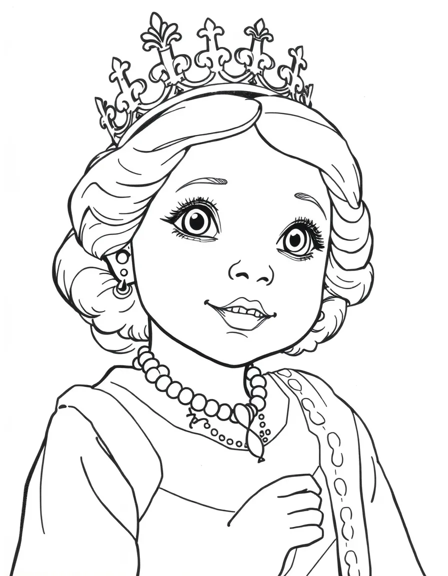 Young Elizabeth learning of becoming Queen unexpectedly