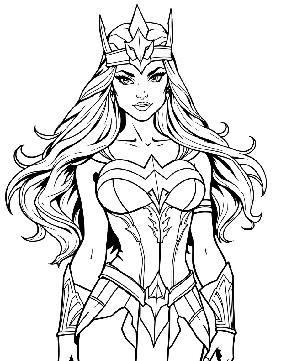 Queen Maeve in her Wonder Woman-like costume