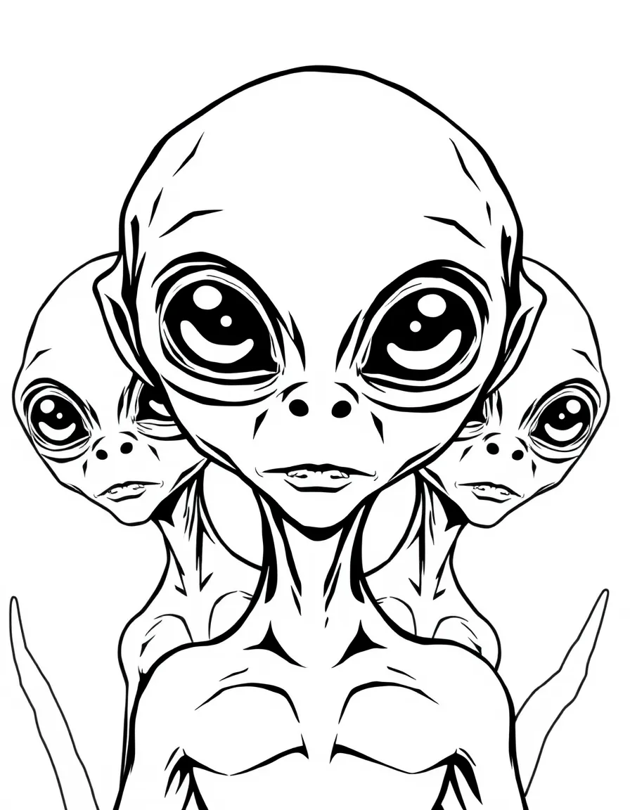 Aliens with classic grey appearance and large eyes