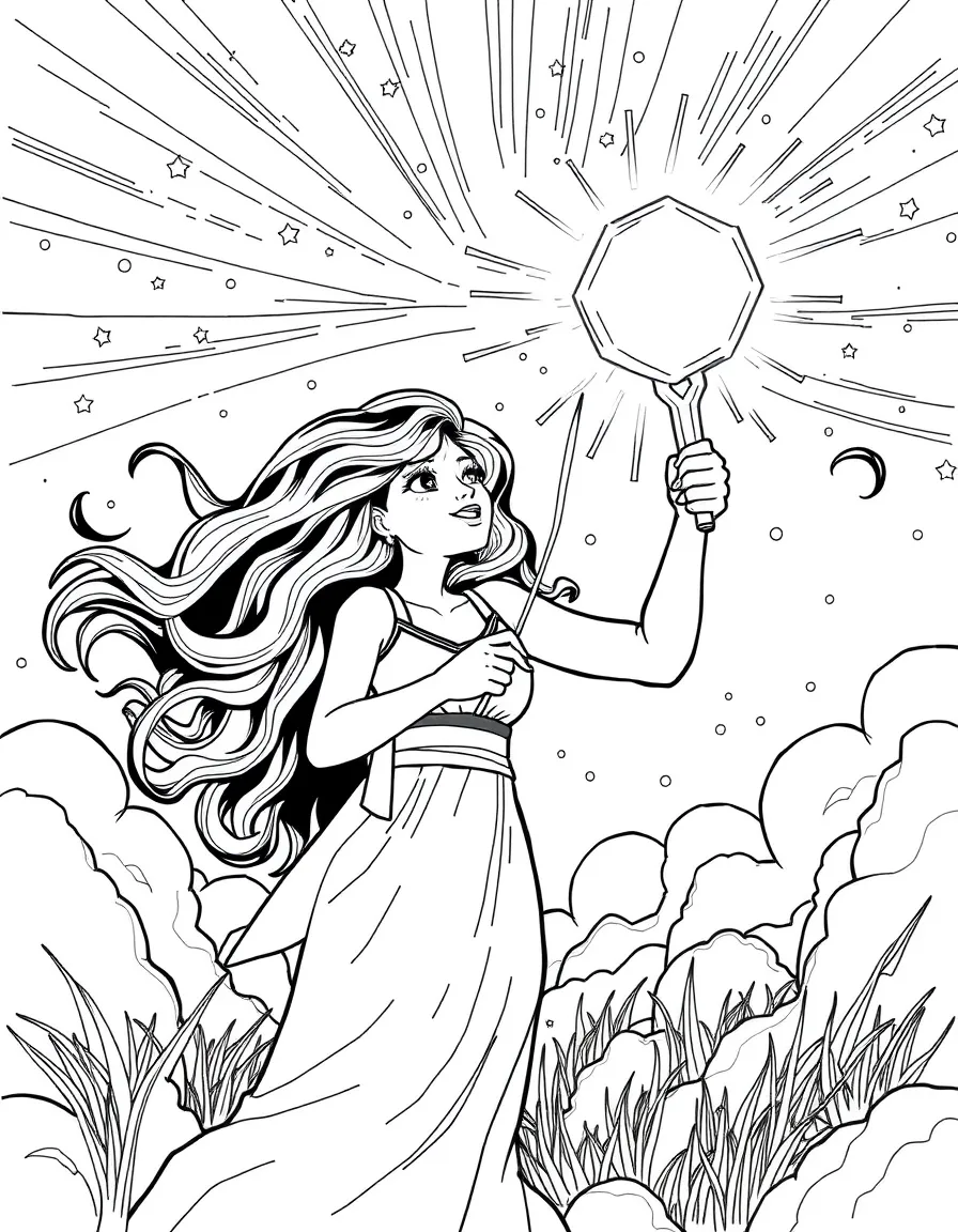 Dawn discovering she's the Key with glowing energy