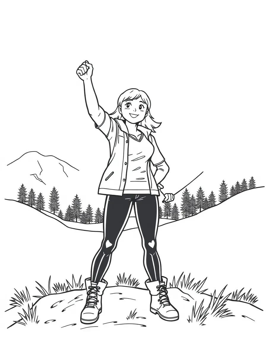 Maggie with her leadership stance at Hilltop