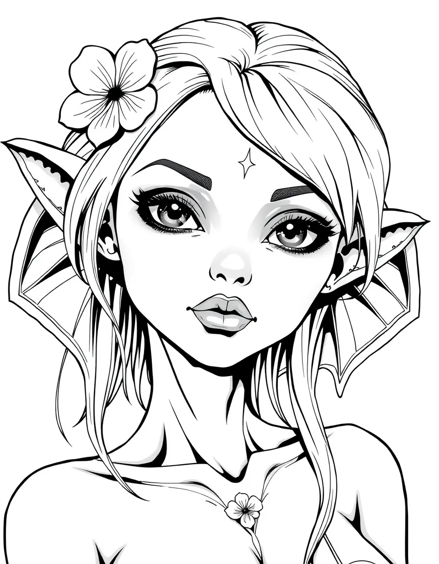 Lily with her alien erotica drawings and unique style