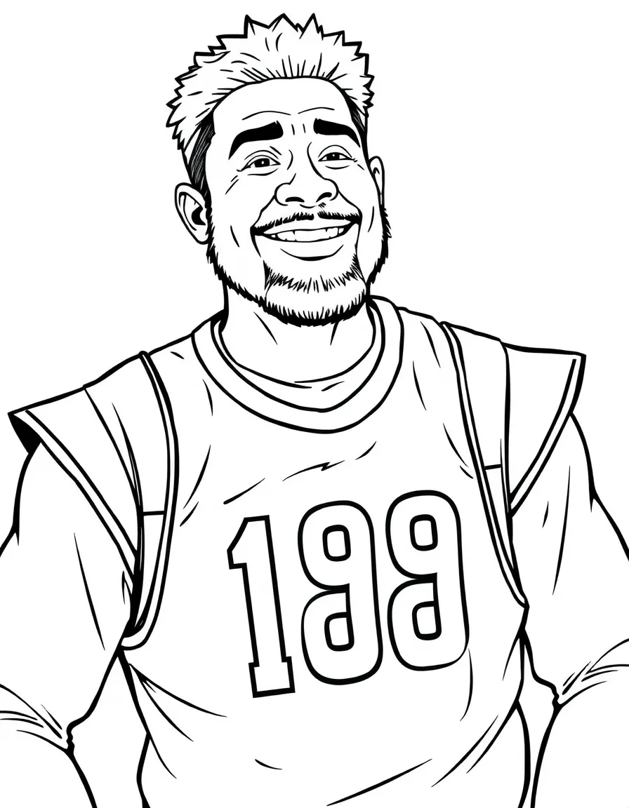 Ali Abdul with his trusting smile and player 199 vest