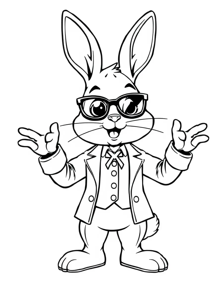 Bunny in her Arconia Board President power suit