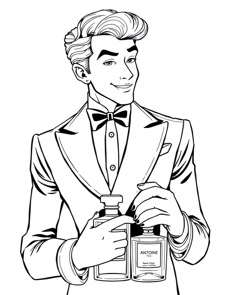 Antoine with his perfume samples and flirtatious manner