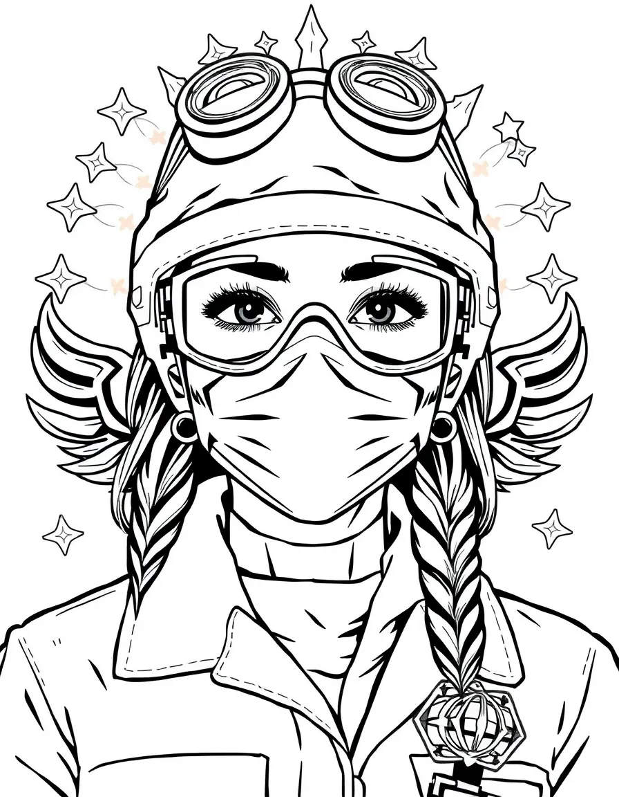 Ella Lopez with her forensic gear and spiritual symbols