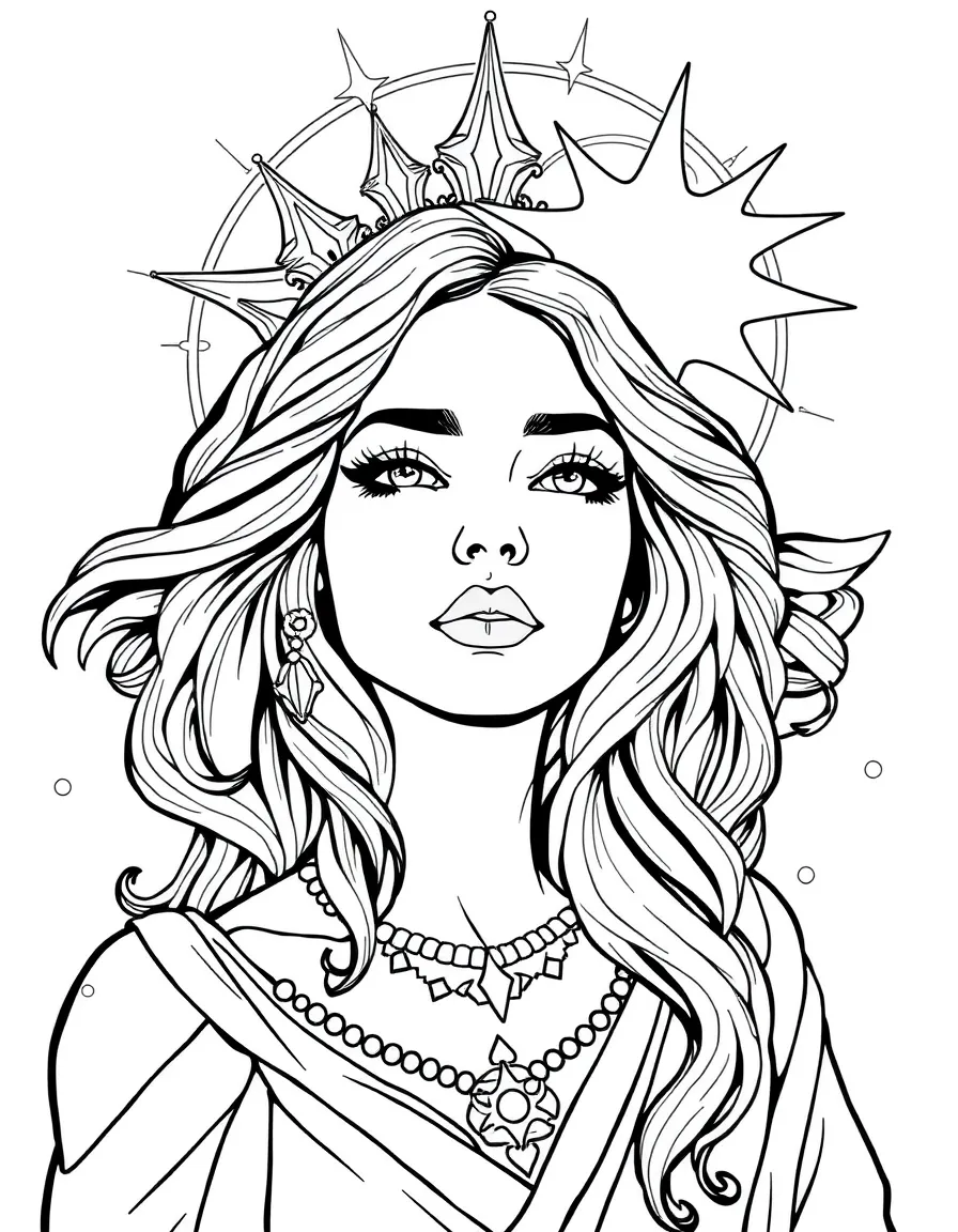 Charlotte Richards/Goddess with her celestial glow