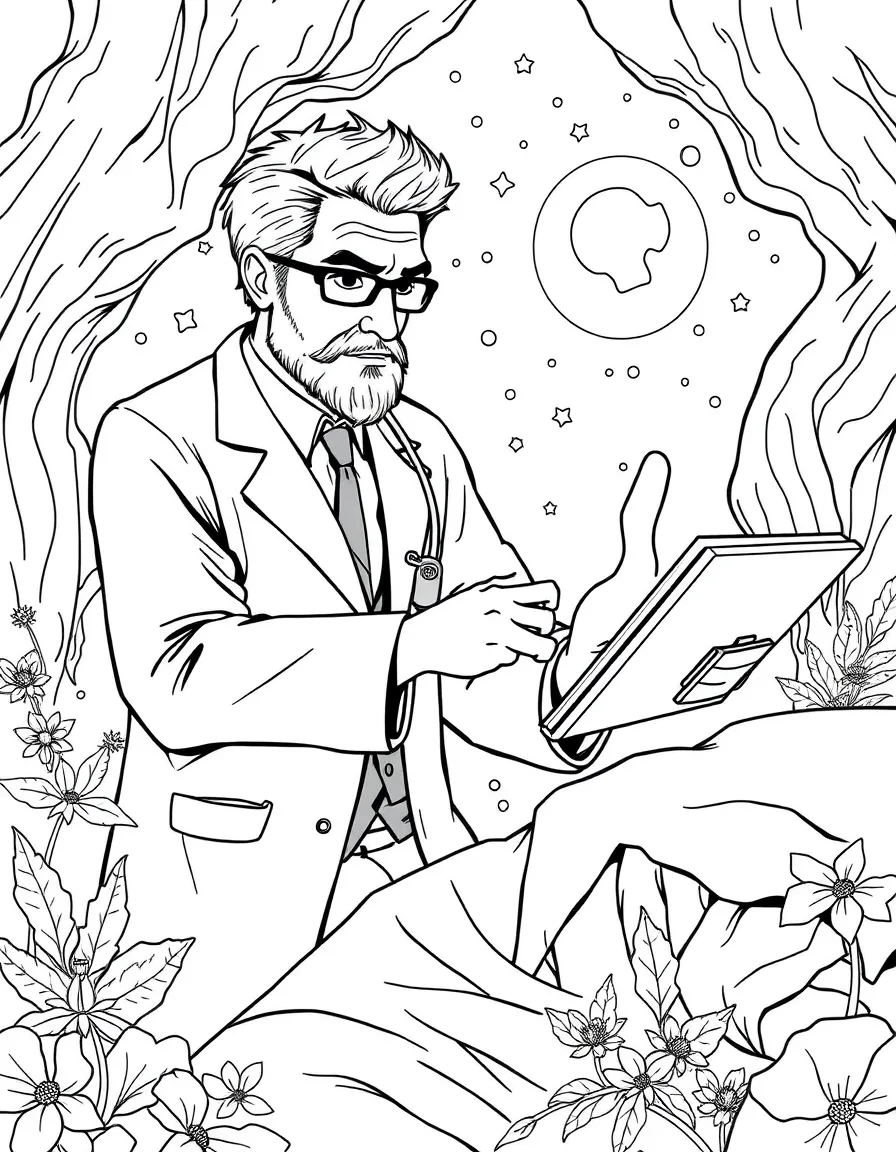 Dr. Akopian trying to provide therapy during a fantasy sequence