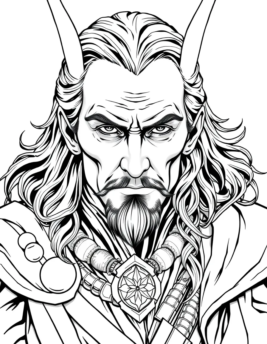 Classic Loki with his aged look and elaborate illusion
