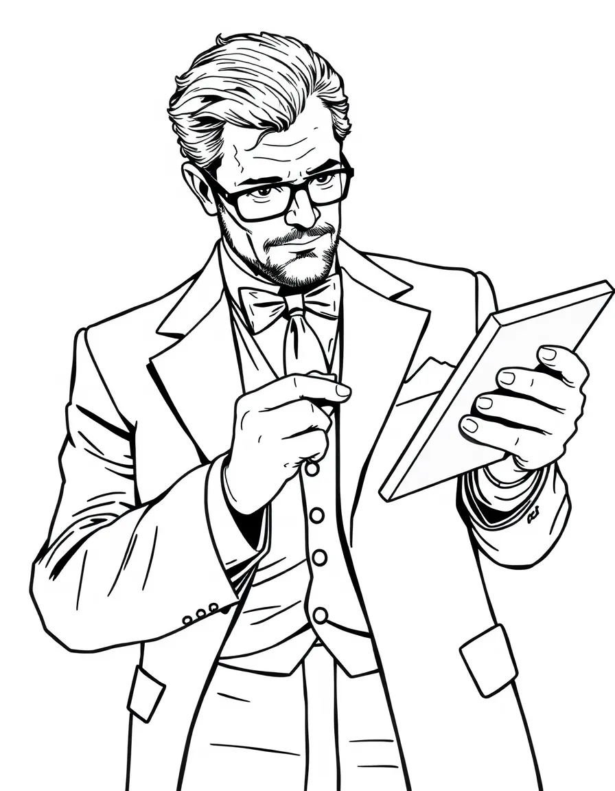 Director Hayward with his ulterior motives and tablet