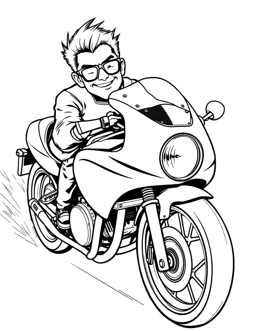 Ralph Bohner/Fake Pietro with his speedster attitude