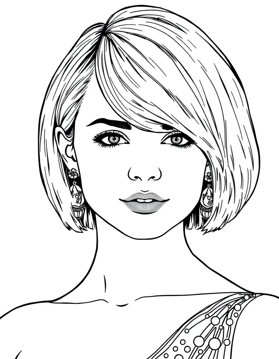 Taylor's Met Gala look with her bleached bob hairstyle