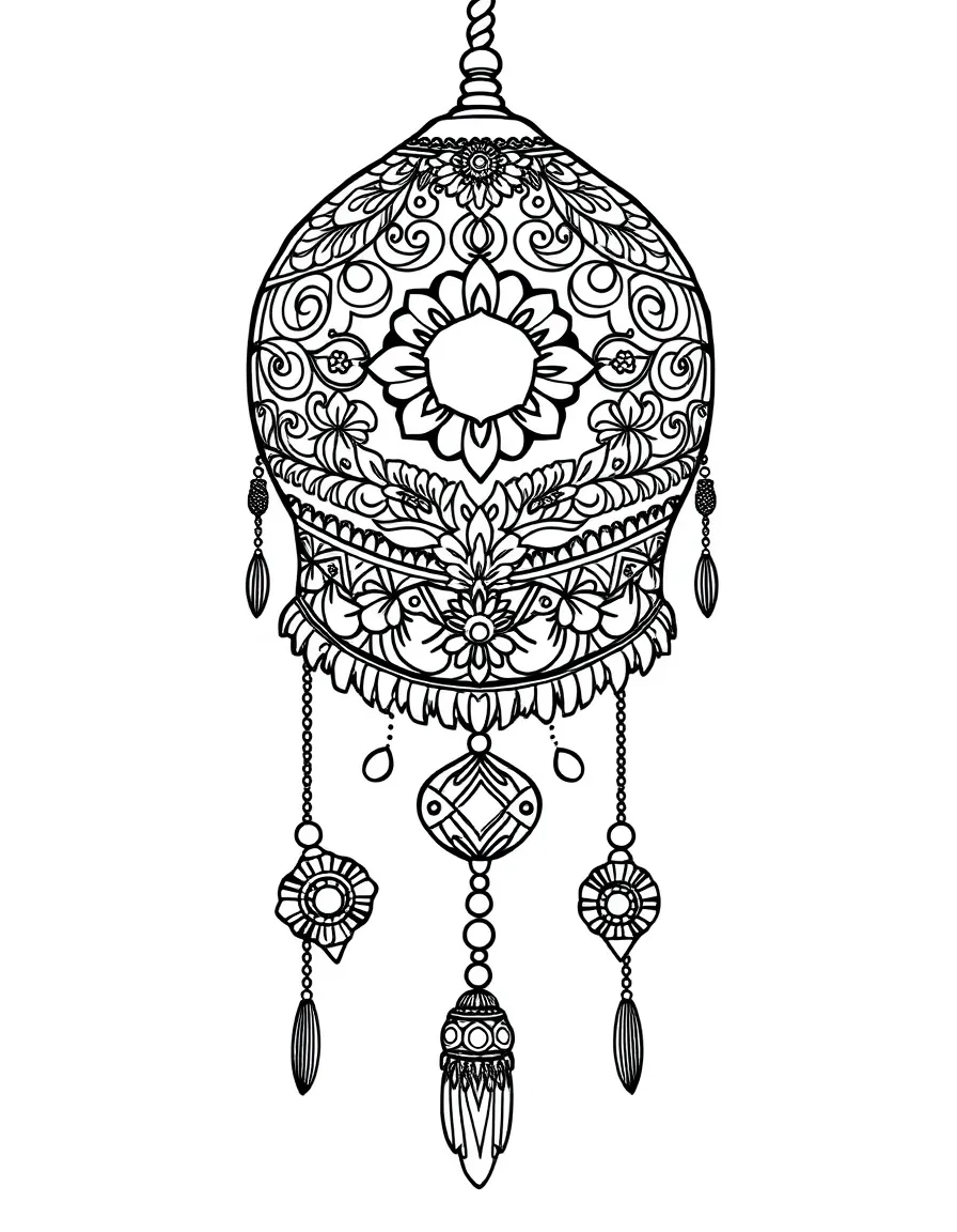 Baglama with Turkish decorative elements