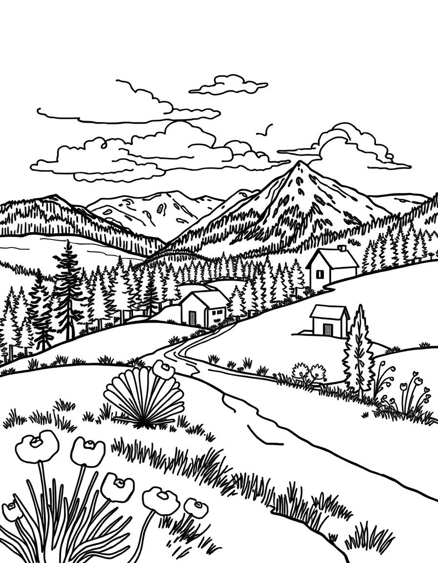 Fujara with Slovak landscape