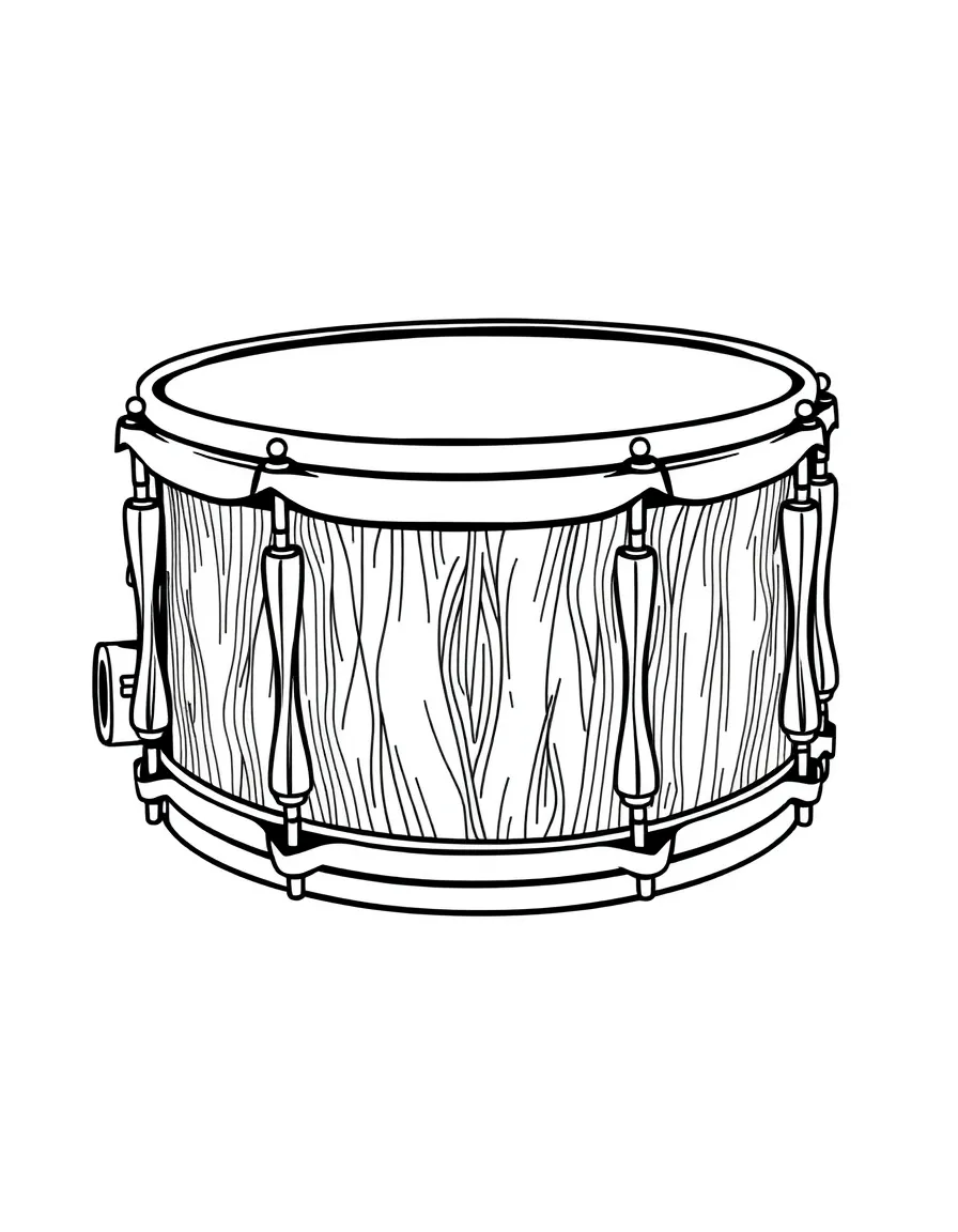 Snare drum with intricate lug design