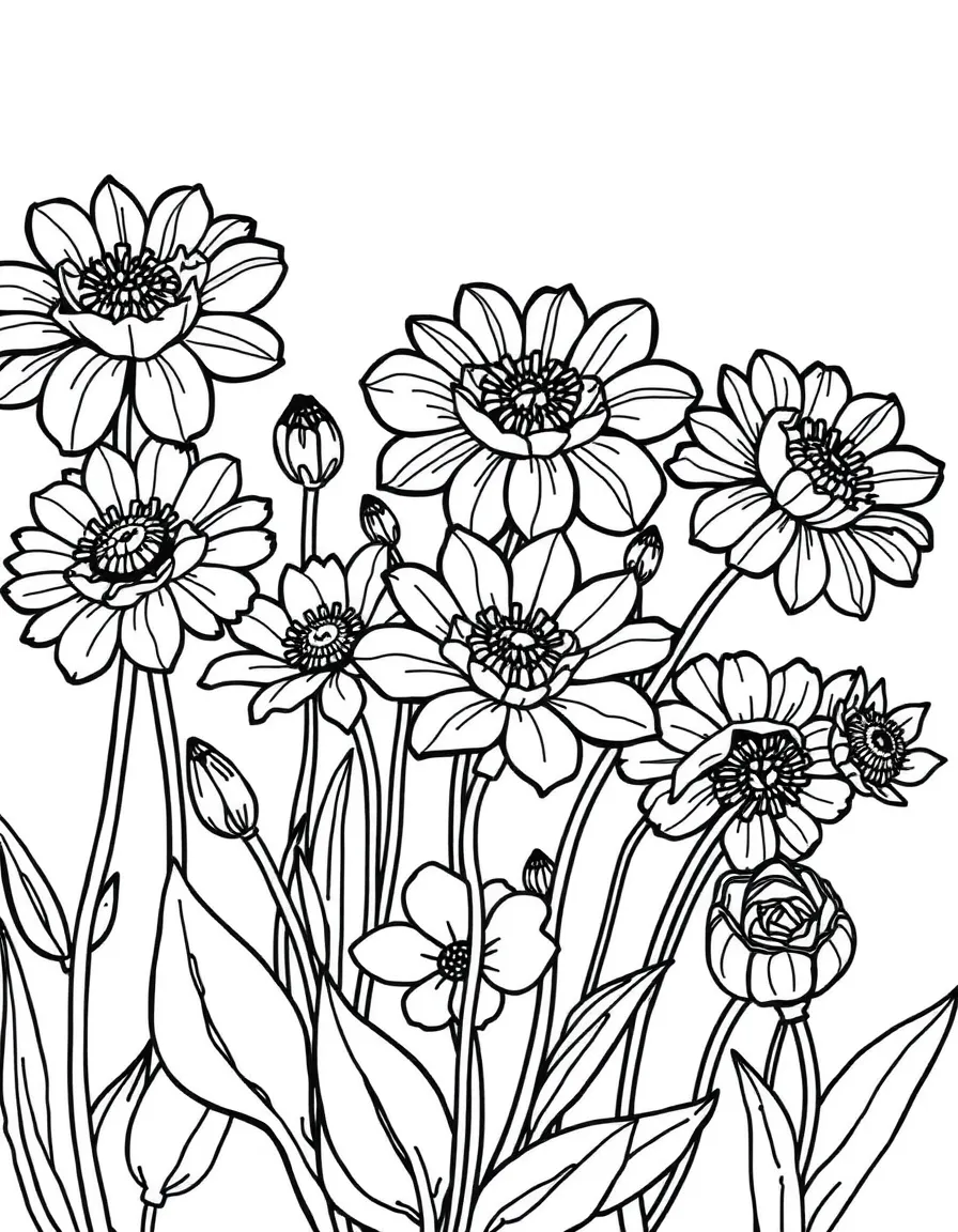 Crescendo and diminuendo with expanding flowers