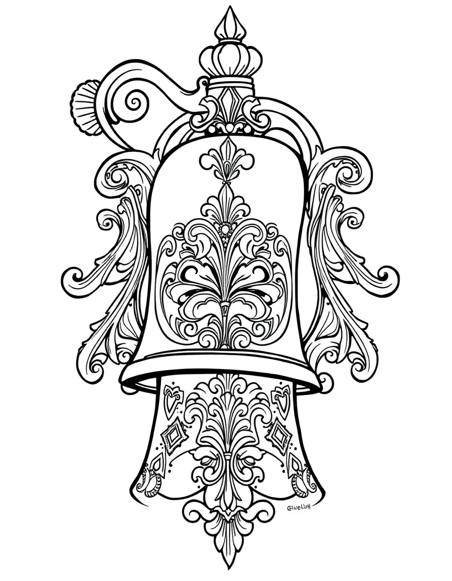 Detailed steam whistle with ornate Victorian design