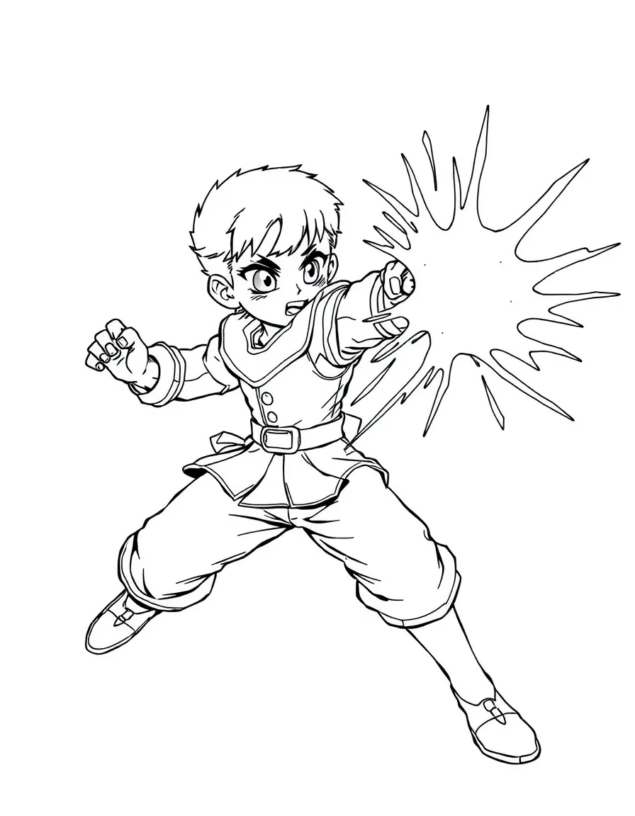 An action-packed scene of Coco using their special powers in a dramatic battle pose.